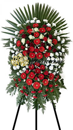 Wreath with Carambole gerberas Wreath with Carambole gerberas