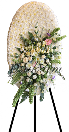 Oval-shaped Sympathy Wreath  Oval-shaped Sympathy Wreath