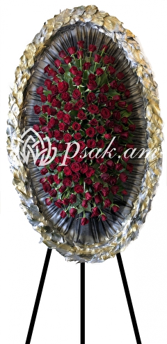 Oval wreath with laurel leaves Oval wreath with laurel leaves