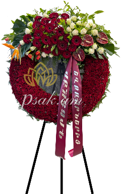 Ծաղկեպսակ Անթառամներով և Անթորիումներով