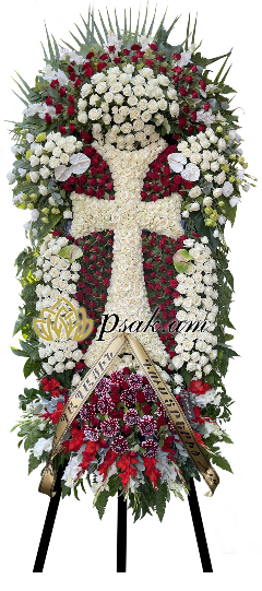 Luxurious Wreath with Cross of Roses Luxurious Wreath with Cross of Roses