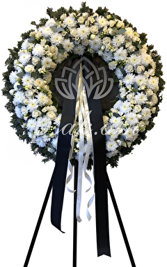 White Funeral Wreath White Funeral Wreath